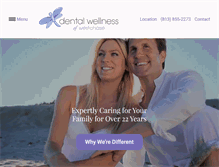 Tablet Screenshot of dentalwellnessofwestchase.com